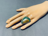 Excellent Vintage Native American Navajo Royston Turquoise Sterling Silver Ring-Nativo Arts