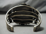 Important New Lander Blue Turquoise Native American Navajo Tso Sterling Silver Bracelet-Nativo Arts