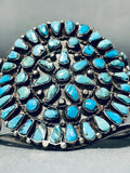 One Of The Best Ever Vintage Native American Navajo Turquoise Sterling Silver Bracelet-Nativo Arts