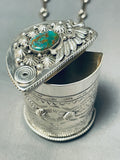 Best Important Vintage Native American Navajo Jewelry Box Sterling Silver Necklace-Nativo Arts
