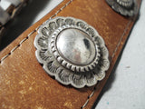 Native American Intricate Vintage Sterling Silver 383 Grams Concho Belt Old-Nativo Arts