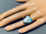 Native American Awesome San Felipe Signed 8 Turquoise Sterling Silver Ring-Nativo Arts