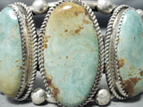 Les Nez Vintage Native American Navajo Royston Turquoise Sterling Silver Bracelet-Nativo Arts