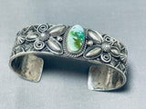 The Best Vintage Native American Navajo Andy Cadman Damale Turquoise Sterling Silver Bracelet-Nativo Arts