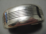Important Small Wrist Vintage Native American Navajo Dan Jackson Sterling Silver Bracelet Cuff-Nativo Arts