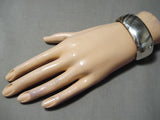 Authentic Vintage Native American Navajo Thomas Singer Sterling Silver Bracelet-Nativo Arts