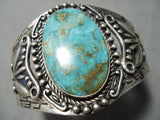 Museum Vintage Native American Navajo Royston Turquoise Sterling Silver Bracelet Old-Nativo Arts