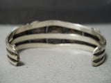 Marvelous Tom Frnacisco Vintage Native American Navajo Turquoise Sterling Silver Bracelet-Nativo Arts