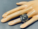 Unique Native American Navajo Sterling Silver Horse Ring-Nativo Arts