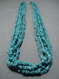 Amazing Vintage Navajo Sterling Silver Native American Green Turquoise Necklace-Nativo Arts