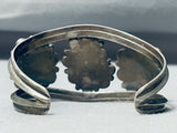 Flowers Of Turquoise Chunk Vintage Native American Navajo Sterling Silver Bracelet-Nativo Arts