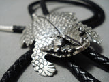 Benny Yazzie Navajo Sterling Silver Toad Bolo Native American-Nativo Arts