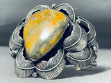 Monster Honeybee Japser Vintage Native American Navajo Sterling Silver Bracelet-Nativo Arts
