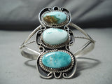 Danny Smith Navajo Royston Turquoise Sterling Silver Bracelet Native American-Nativo Arts
