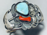Particularly Rare Early Andy Cadman Vintage Native American Navajo Sterling Silver Bracelet-Nativo Arts