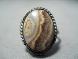 Fantastic Vintage Navajo Native American Jasper Sterling Silver Ring-Nativo Arts