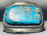 Museum Monster Vintage Native American Navajo Turquoise Sterling Silver Bracelet Old-Nativo Arts