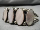 Rare Vintage San Felipe Native American Sterling Silver Torpedo Bracelet Cuff-Nativo Arts