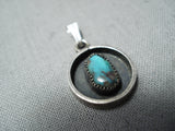 Marvelous Vintage Native American Navajo Royston Turquoise Sterling Silver Pendant-Nativo Arts