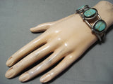 Noteworthy Vintage Native American Navajo Royston Turquoise Sterling Silver Bracelet Old-Nativo Arts