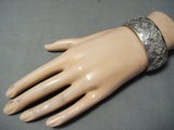 Incredible Detail Vintage Native American Navajo Pueblo Sterling Silver Bracelet-Nativo Arts