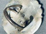 Important Tso Family Vintage Native American Navajo Webbed Turquoise Sterling Silver Ring-Nativo Arts