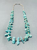 Native American Fabulous Vintage Santo Domingo Kingman Turquoise Heishi Necklace-Nativo Arts