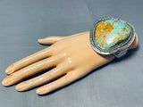 Rare Tso Family Native American Navajo Royston Turquoise Sterling Silver Bracelet-Nativo Arts