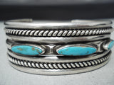 Outstanding Vintage Native American Navajo Royston Turquoise Sterling Silver Bracelet Old-Nativo Arts