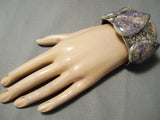 Best Navajo Charoite Sterling Silver Native American Huge Bracelet-Nativo Arts
