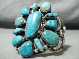 Important Kee Vintage Native American Navajo Turquoise Sterling Silver Bracelet-Nativo Arts