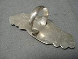 Amazing Vintage Zuni Native American Inlay Turquoise Sterling Silver Ring-Nativo Arts