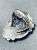 The Best Vintage Native American Navajo Oscar Alexius Turquoise Sterling Silver Ring Old-Nativo Arts