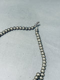 Rare Bisbee Turquoise Vintage Native American Navajo Sterling Silver Squash Blossom Necklace-Nativo Arts