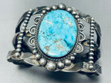 Coolest Twisted Cuff Vintage Native American Navajo Turquoise Sterling Silver Bracelet-Nativo Arts