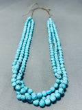 Native American Very Rare Circular Turquoise Vintage Santo Domingo Necklace-Nativo Arts