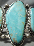 One Of The Best Vintage Native American Navajo Royston Turquoise Sterling Silver Bracelet-Nativo Arts