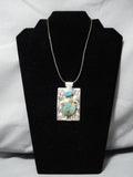 Incredible Vintage Navajo Turquoise Sterling Silver Native American Necklace-Nativo Arts