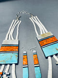 Grand 2 Sided Native American Queen Sugulite Turquoise Sterling Silver Necklace-Nativo Arts