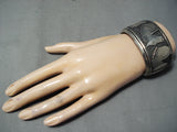 Best Vintage Native American Navajo Thomas Singer Horse Sterling Silver Bracelet-Nativo Arts