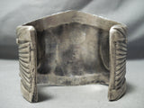 One Of Best Ever Heavy Mens Vintage Native American Navajo Turquoise Sterling Silver Bracelet-Nativo Arts