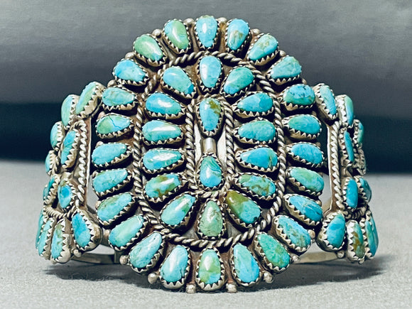 Reddy Tso Vintage Native American Navajo Turquoise Sterling Silver Bracelet-Nativo Arts