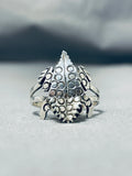 Incredible Symbolic Horny Toad Native American Navajo Sterling Silver Toad Ring-Nativo Arts