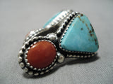 Important Jeanette Dale Native American Navajo Royston Turquoise Sterling Silver Earrings-Nativo Arts