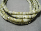 Fabulous Platero Vintage Native American Navajo Serpantine Sterling Silver Necklace-Nativo Arts