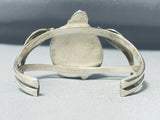 Leaf Protection Vintage Native American Navajo Morenci Turquoise Sterling Silver Bracelet-Nativo Arts