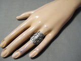 Marvelous Navajo Sterling Silver Crosses Ring Native American-Nativo Arts
