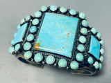 One Of The Best Vintage Native American Navajo Satellite Turquoise Sterling Silver Bracelet-Nativo Arts