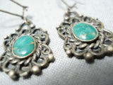Marvelous Vintage Native American Navajo Royston Turquoise Sterling Silver Earrings Old-Nativo Arts