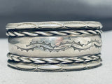 Exceptional Vintage Native American Navajo Sterling Silver Bracelet-Nativo Arts